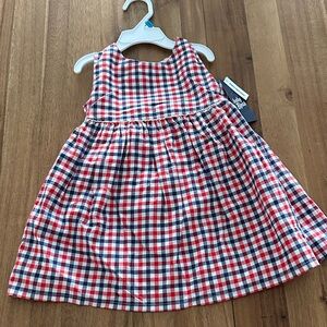 Baby B’gosh Red and Blue Plaid Sleeveless Dress - NWT Sz 24 months